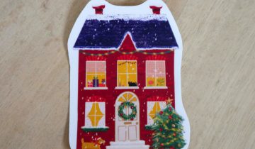 Sticker maison de Noël