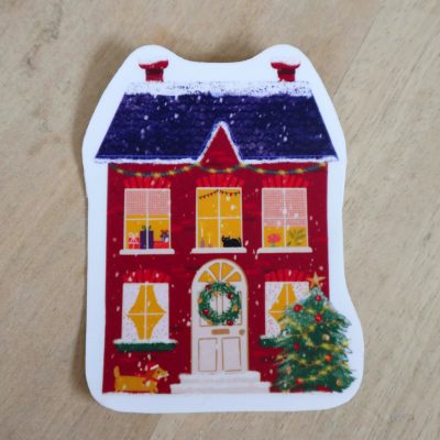 Sticker maison de Noël