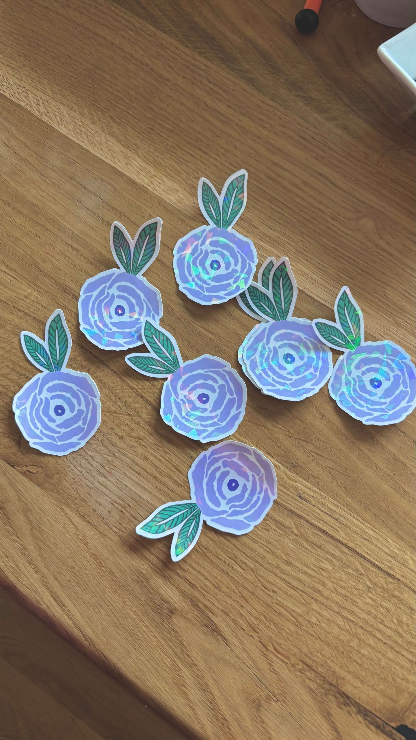 Sticker fleur parme – Image 5